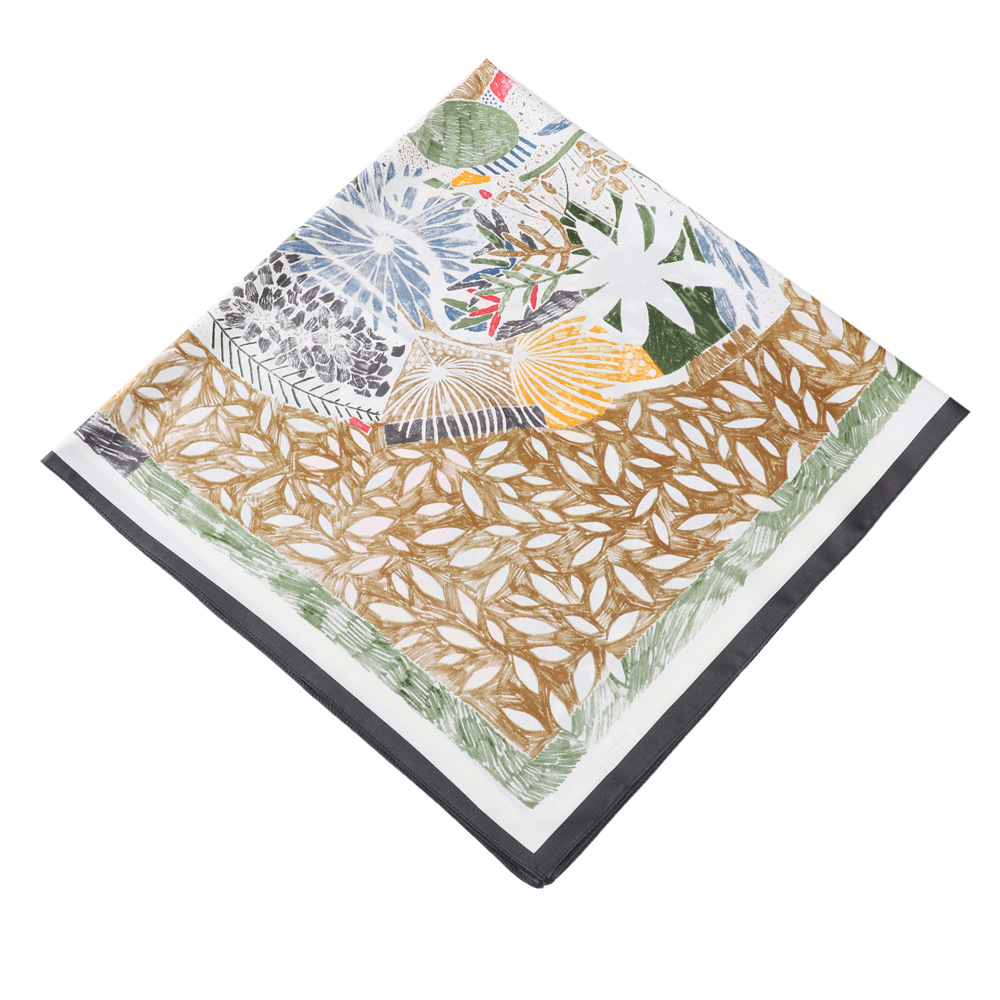 83g Weight Silk Scarf Classification Holiday, Street Occasion Twill Material Color Block Pattern Spring&Summer Season Women's Gender Elegant, Basic, Simple Style Style Women's Elegant Basic Simple Style Color Block Twill Silk Scarf 11