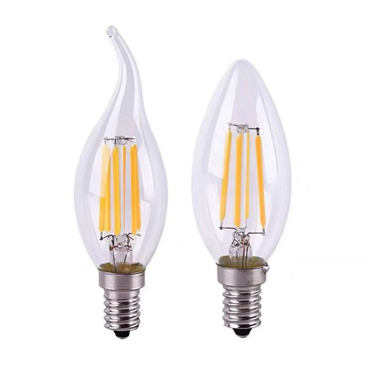 LED-нить пена имитация вольфрамовой нити пузырь Эдисон шип хвост пузырь 360 градусов сияние 2W4W6W E14 E27