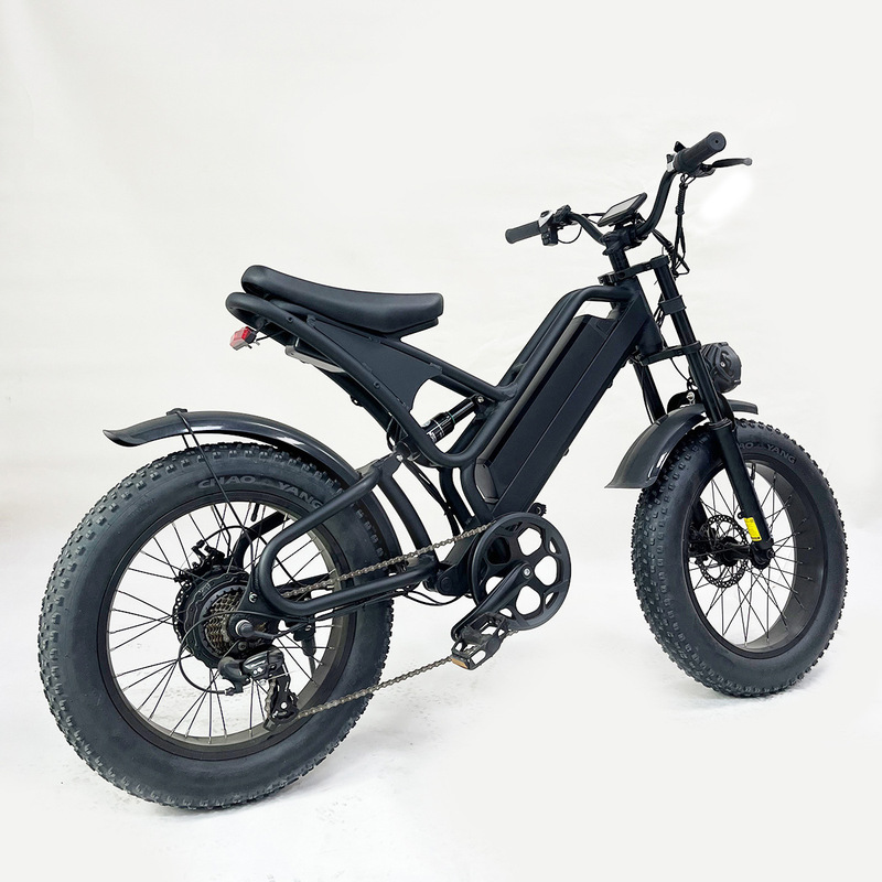 Aluminum Alloy Mountain Off-Road Electric Bike 20inch Snow Wide Tire Retro Pedal Assist Bicycle Electric Bike