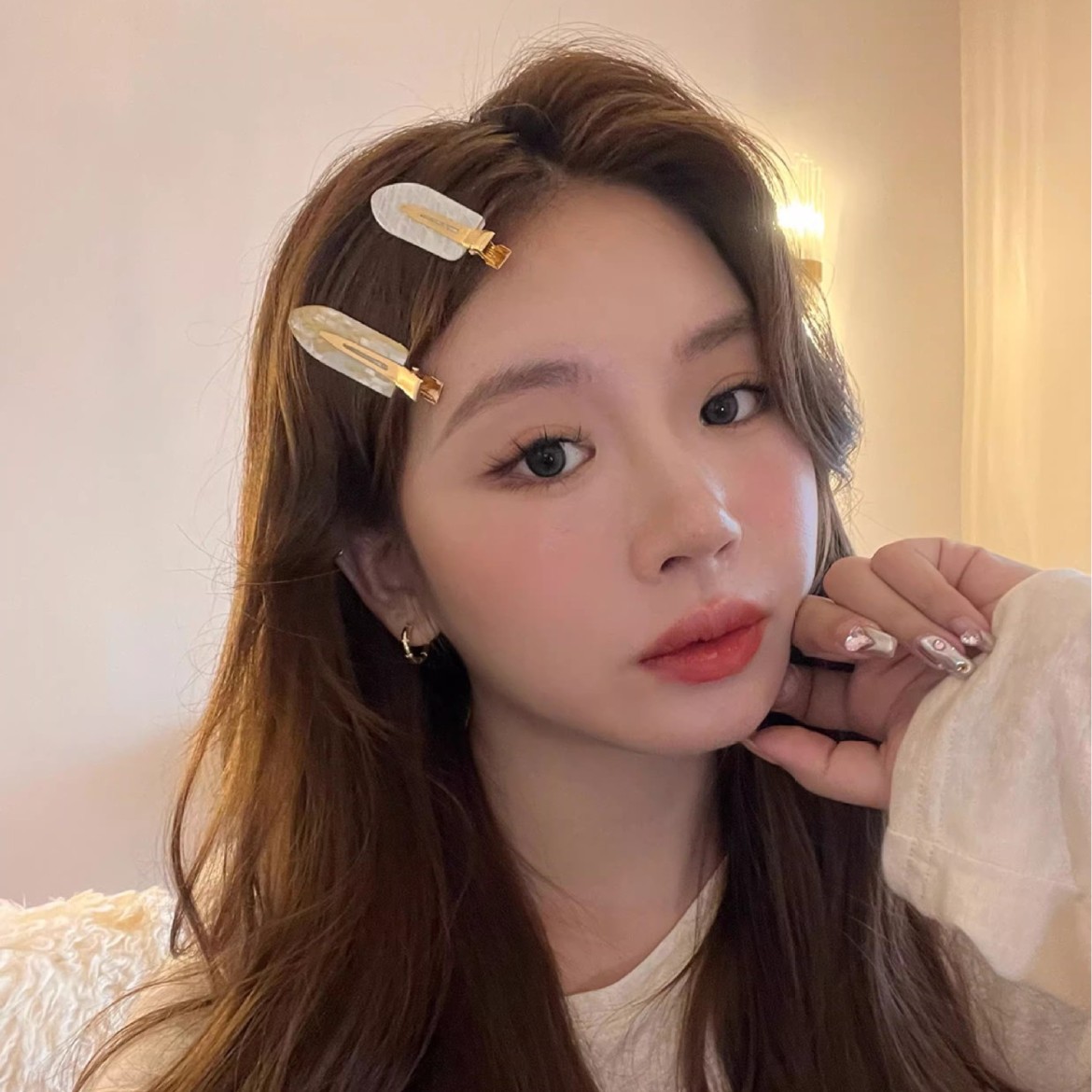 Nuevo estilo coreano sin marcas clip de pelo frente clip lateral clip de pelo clip de boca de pato clip de boca de mujer
