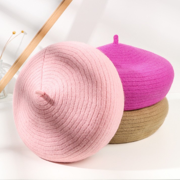 Otoño y invierno de moda de lana Boina niños retro sombrero japonés Inglés elegante sombrero pintor temperamento