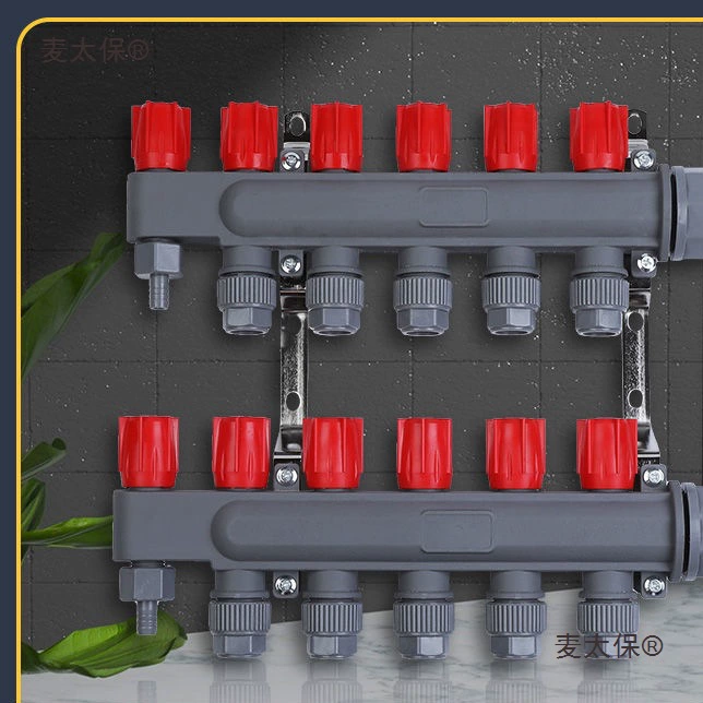 Оригинальный распределитель воды PPR с большим расходом, пластиковый распределитель воды, напольное отопление, распределитель воды PPR большого диаметра, распределитель горячей воды Metabo