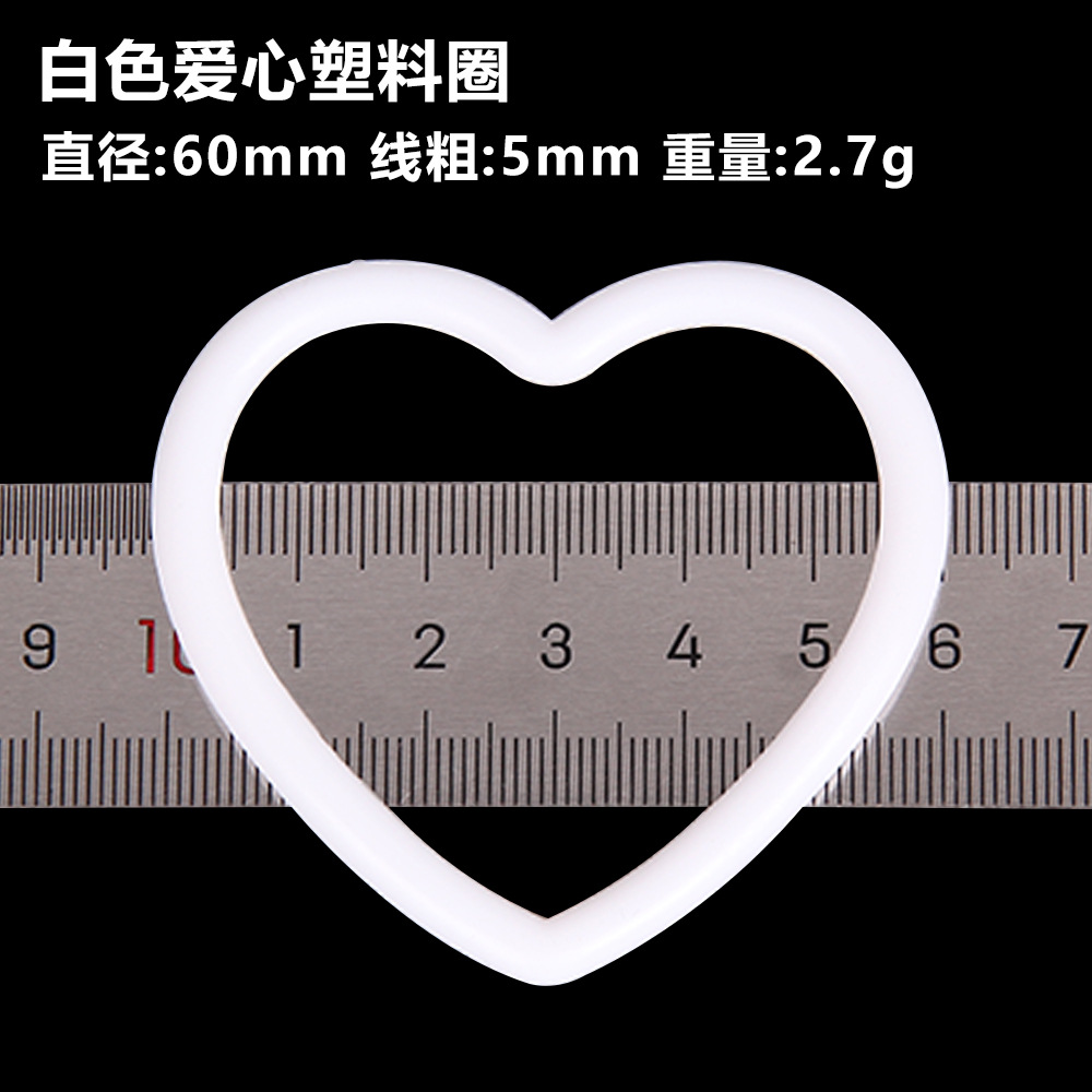 Diy boda sueño colector plástico blanco anillo diámetro del alambre PP material de protección del medio ambiente 50-350mm