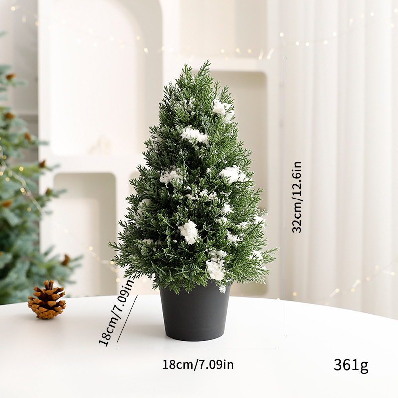 2025 transfronterizo nuevo árbol de Navidad decoración de árbol de Navidad escena de árbol de Navidad maceta de plástico decoración de árbol de Navidad al por mayor