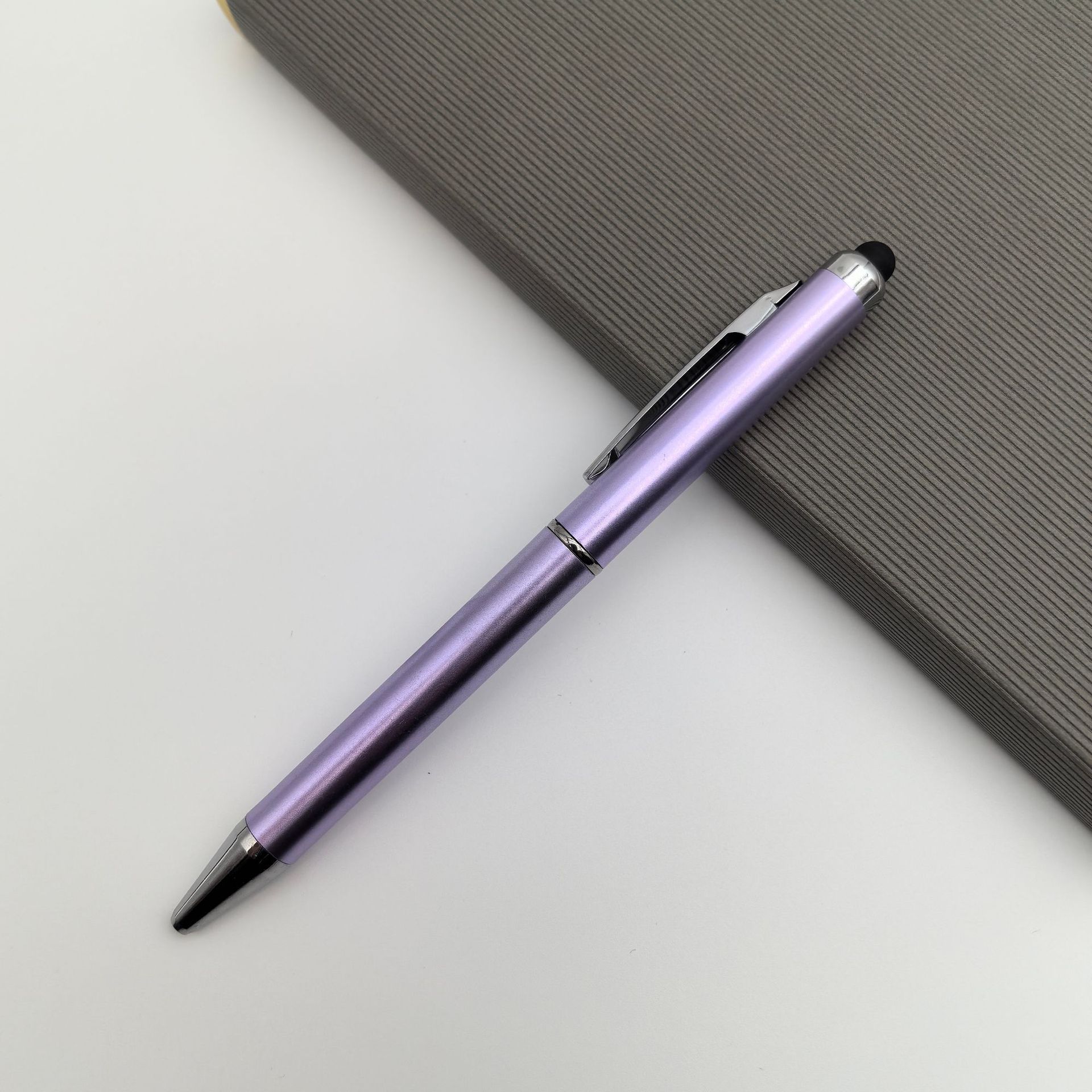 Lápiz táctil multifuncional con pluma de condensador de escritura manual de doble propósito para teléfono inteligente con pluma de bola de condensador de escritura manual universal