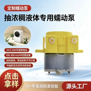 500微型蠕动泵 洗衣杯洗衣液投放泵 洗地机抽污水泵 12V静音水泵