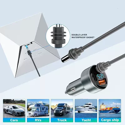 Siqaret yandırıcısı — Car Charger with Mini Digital