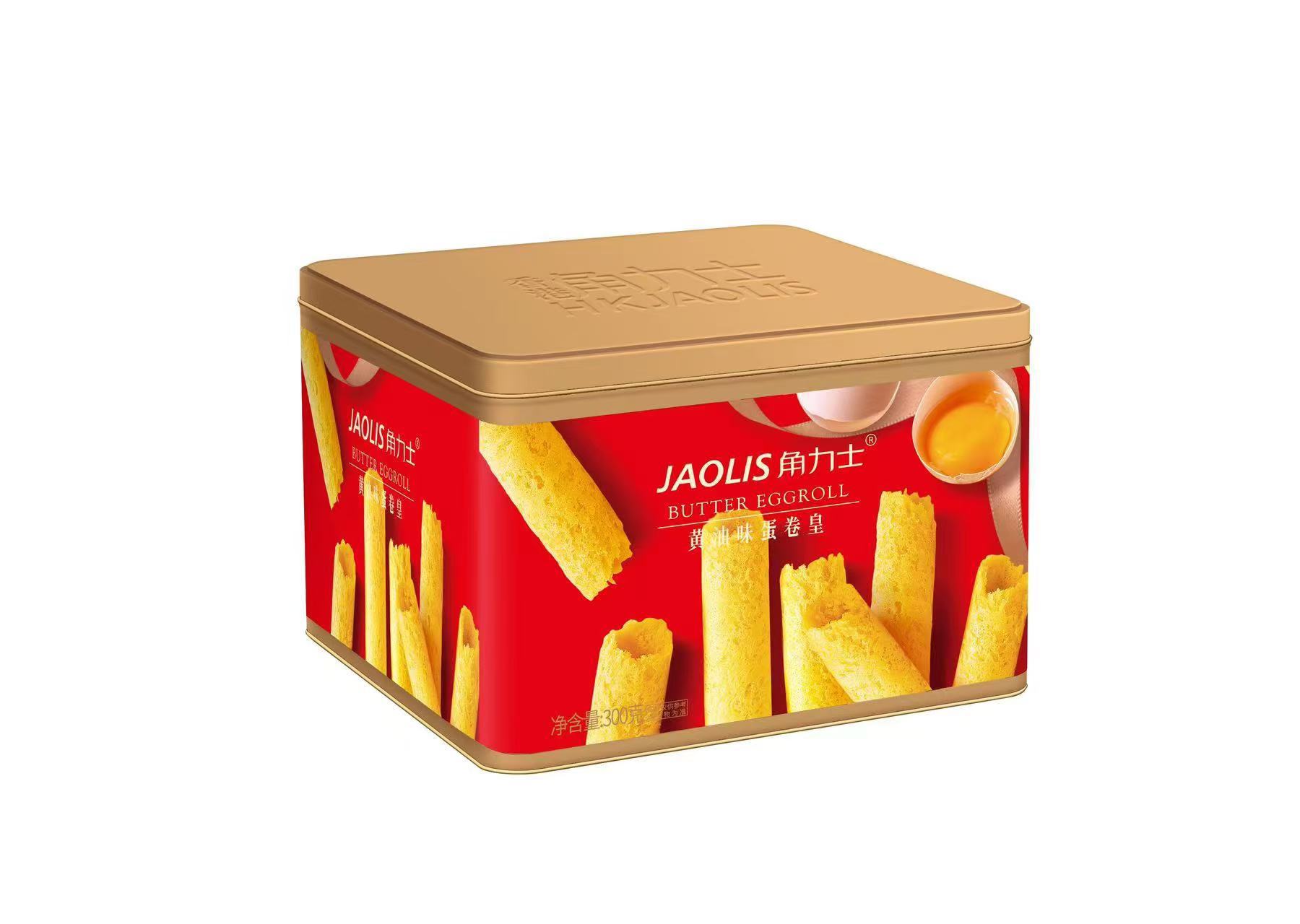 香港角利士 バター風味オリジナルエッグロール 300g ギフトボックス入り カジュアルスナック お土産 新年菓子 ビスケット・ペストリー