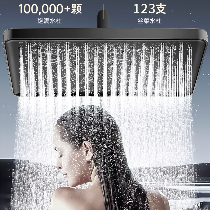 卸売スーパーチャージング大型シャワートップシャワーシングルヘッド浴室スプリンクラー粗穴レインシャワーヘッドバスセット|undefined