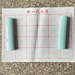 仿玉18cm鎮尺鎮紙  書法擺件文房四寶光面壓紙毛筆毛邊紙用品塑料