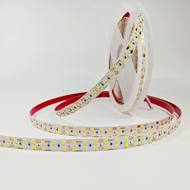 Изготовленная на заказ Светодиодная лента 24 В, низковольтная супер яркая нашивка, самоклеящаяся голая доска, двухрядный линейный источник света