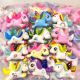 Rainbow pony [6.5cm] mixed hair net bag
