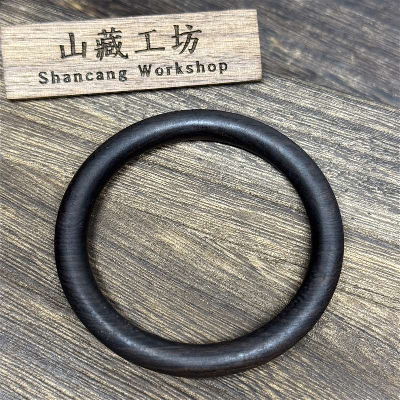Paintless and waxless purple sandalwood round bracelet｜8mm inner diameter 59-60