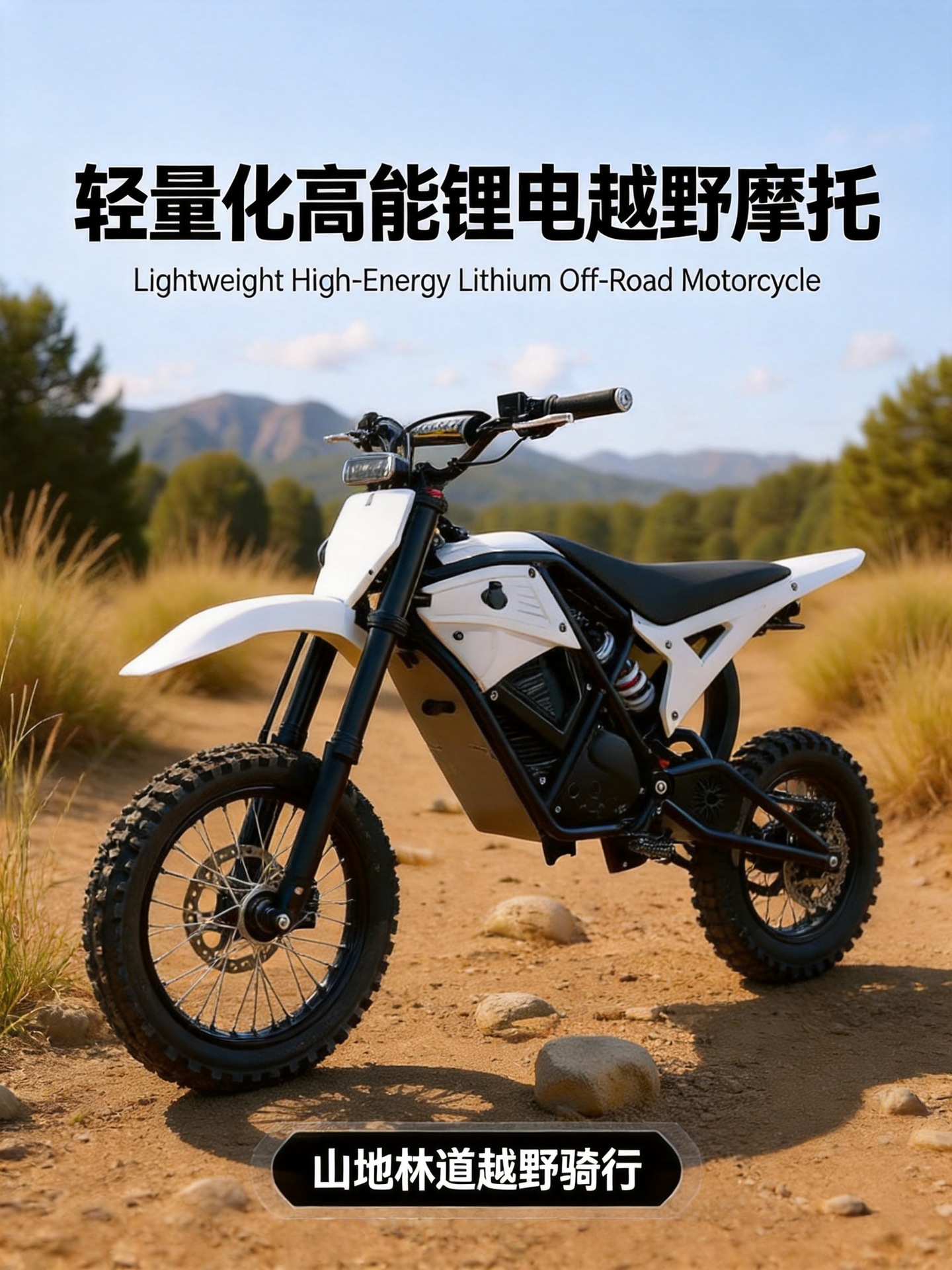 Off-road mountain electric motorcycle SS8.0EM5 48V lithium battery with a range of 60km, suitable for both men and women