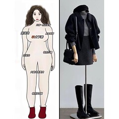 グレーの毛は半身のスカートの女性の大きいサイズの秋冬のニットの半スカートのナシ型の体つきは股を遮って腰が高くて痩せています。