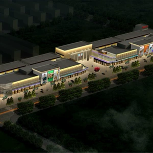 Архитектурный дизайн освещения Tianjin Wuqing District Quanyang Plaza здание