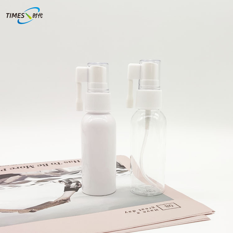 白色30毫升 50毫升 60毫升 圆肩象鼻喷雾瓶  360度摇杆喷瓶
