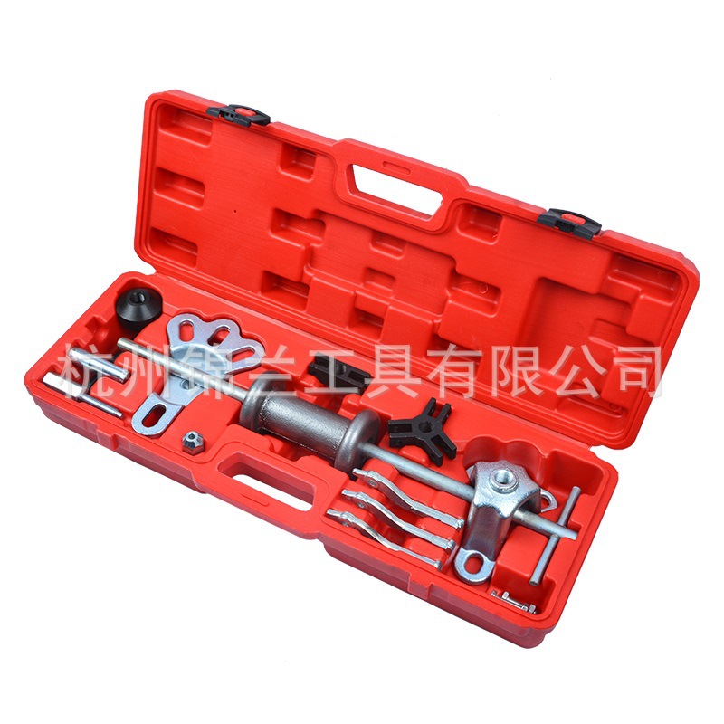 17件套拉马滑锤拉拔组套 轮毂轴承后桥滑锤拉马凹陷修复工具