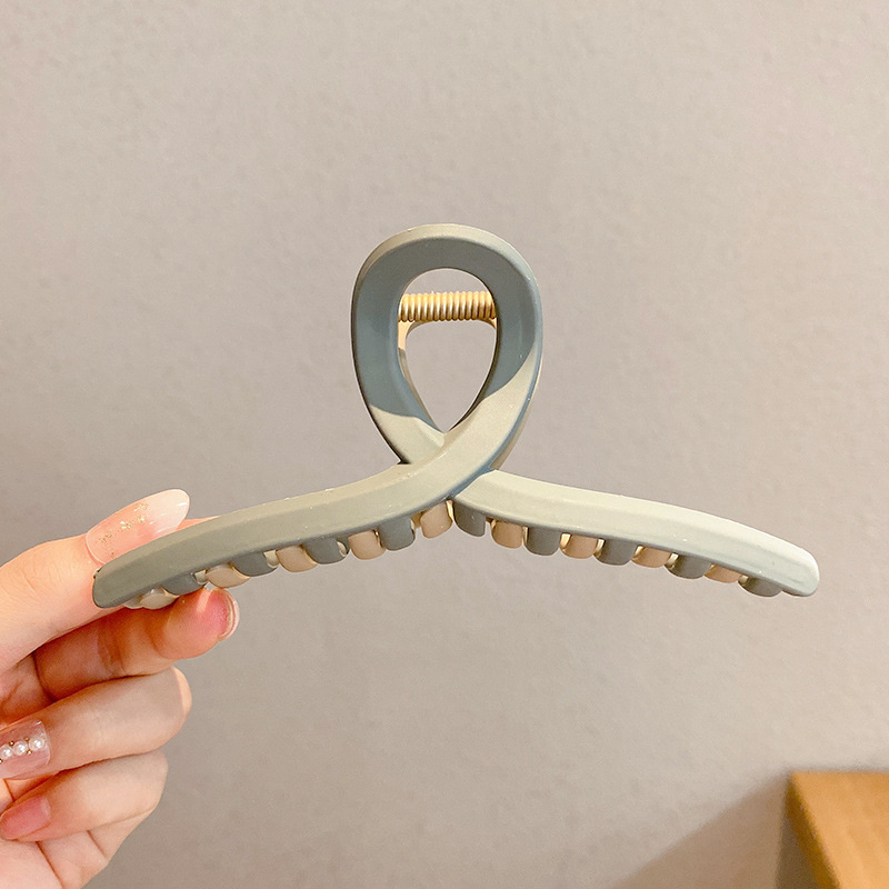 Gran tiburón clip leche serie café clip de pelo mujer cabeza espalda temperamento simple pelo agarre horquilla moda pelo accesorios al por mayor