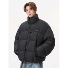 2025秋冬羽绒服男新款潮牌立领加厚90鸭绒复古情侣保暖立领面包服