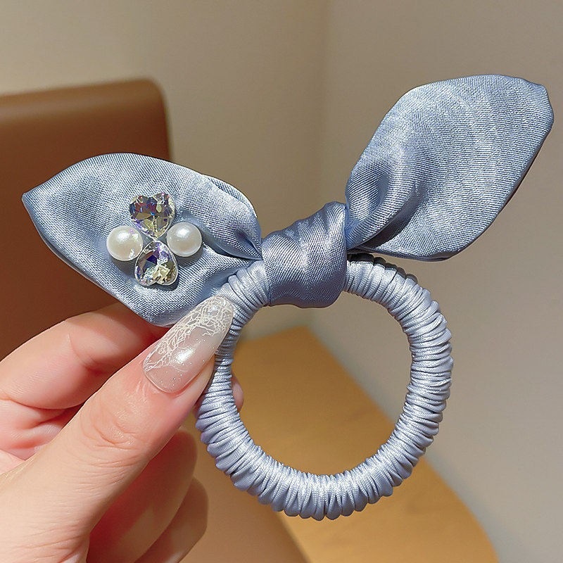 Tejido dulce coreano estricto tocado infantil flor triturada arco anillo de cabello temperamento cabello de niña pequeña joyería fresca para el cabello