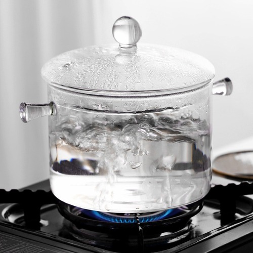 Hot red wine pot transparent red wine boiling glass pot container high temperature resistant electric ceramic stove open flame stew pot sugar water soup pot