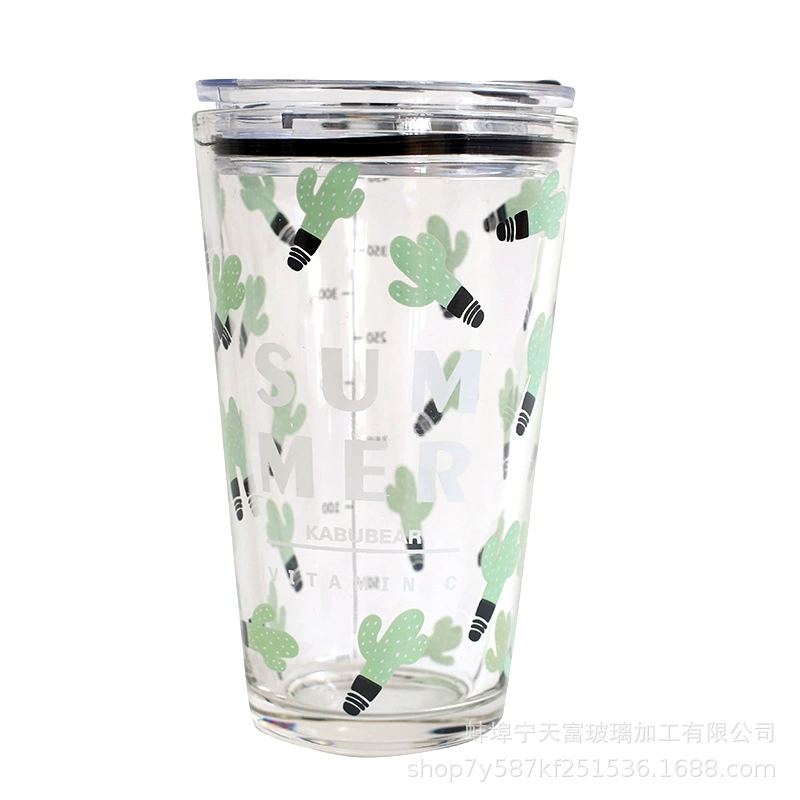 Cartoon glass hairpins, creative cute straw for office, wholesale