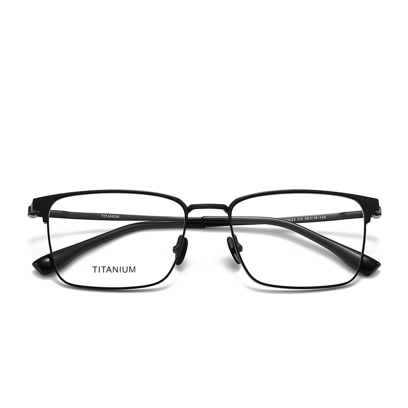STUDIOMUKU gafas de madera cool aire lleno de negocios temperamento marco de gafas de marco cuadrado medio marco de gafas