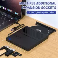 External ultra-thin recorder desktop laptop external optical drive card 7-in-1 multi-function dvd recorder