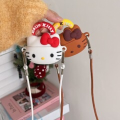 かわいいkt猫アップルAirPods proアップルbluetoothイヤホンケース2/3/4世代アニメ保護カバー適用女性