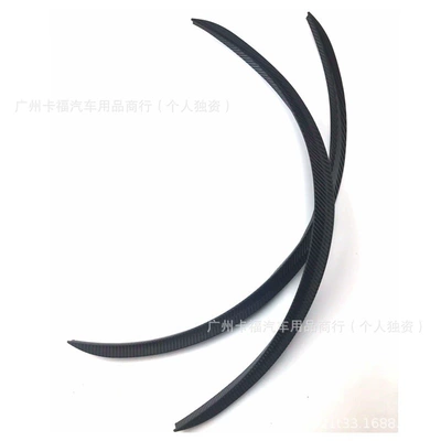 and lengthened carbon-pattern wheel arch, Wheel eyebrow