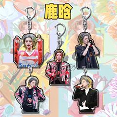 新款鹿晗四巡演唱会周边可爱高颜值应援物料背包亚克力挂件钥匙扣