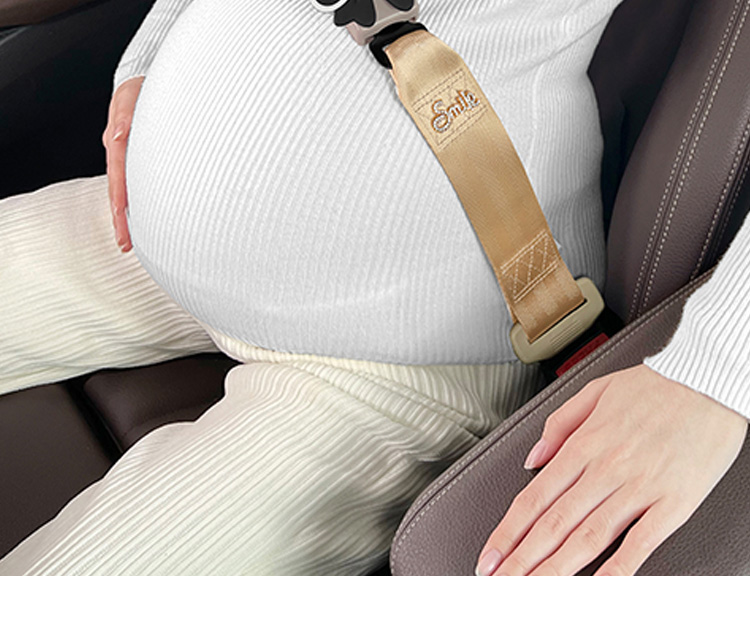 Suitable for Pregnant Women Driving, Anti-Belly-Strangling Car Seatbelt, Pregnancy Car Seatbelt, Extended Belly Support, Bow-Tie Seatbelt Fixation