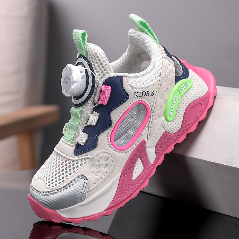 Nuevos zapatos transpirables de gran malla para hombres y mujeres, zapatos para niños con suela suave antideslizante, zapatos de correr casuales de verano para niños image 7