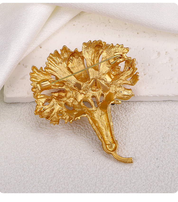 Classic Style Flower Zinc Alloy Plating Women's Brooches display picture 1