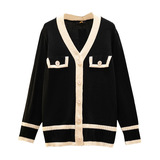 2025春季新款大码女装小香风毛衣胖妹妹针织开衫外套打底衫63330，女装针织衫/毛衣，变形策服饰