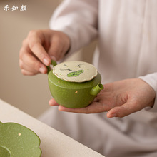 手绘鱼戏青橘洒金梅花壶釉下彩泡茶壶家用陶瓷功夫茶具过滤单壶