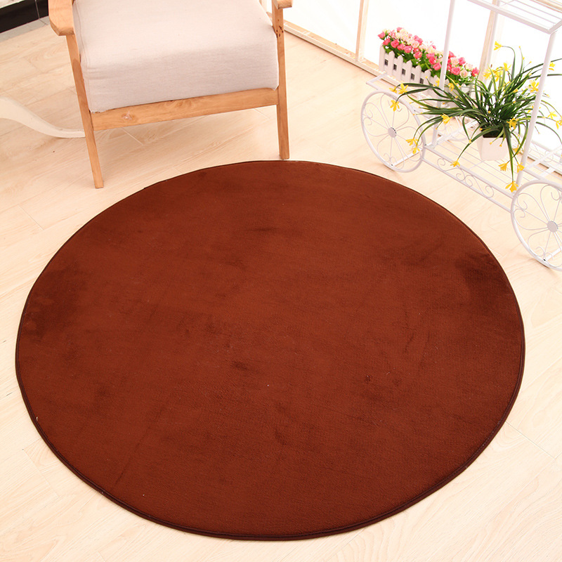 Terciopelo coral redondo-marrón