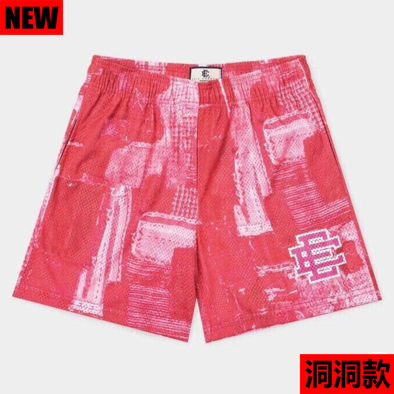 Eric Emanuel EE Pantalones cortos de malla para hombres y mujeres, pantalones de baloncesto deportivo de cuatro puntos