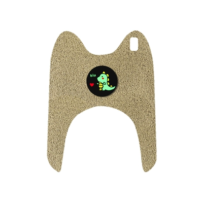 Electric vehicle foot mat, Yadi K8E Tricycle Foot - yadi-k8e-three-wheel-beige-foot-pad-little-dinosaur-comes-with-velcro