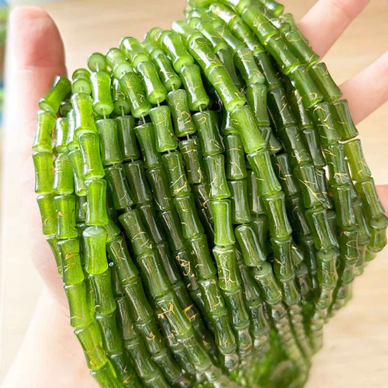 Бусины из бамбука, аксессуар, браслет, опт, 12 мм