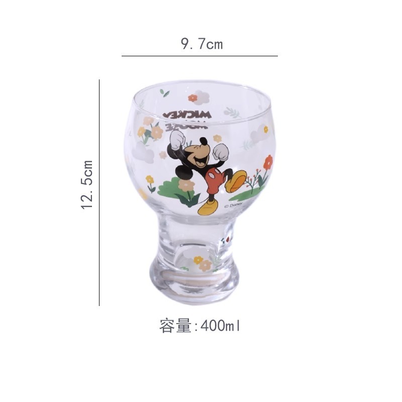 新しい漫画ガラスビールカップ高価値ソーダガラスカップルホーム夏の冷たいドリンクカップカラーボックス|undefined
