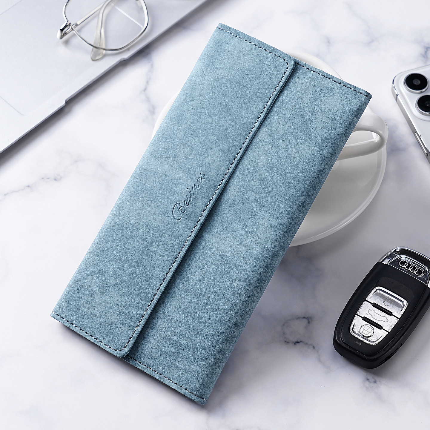 Cartera transfronteriza para hombres nueva simple multi-tarjeta multifuncional larga bolso de cartera para hombres nicho en un hombre mayorista