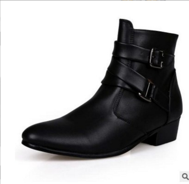 Mens Formal Boots For Men Fashion High Top BootsLeather Boots_voghion.com