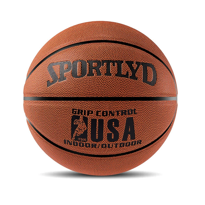 Basketball №7 Баскетбол на заказ стойкость износостойкость 5 тренировочный мяч синий мяч Великобритания без доски PU синий мяч OEM