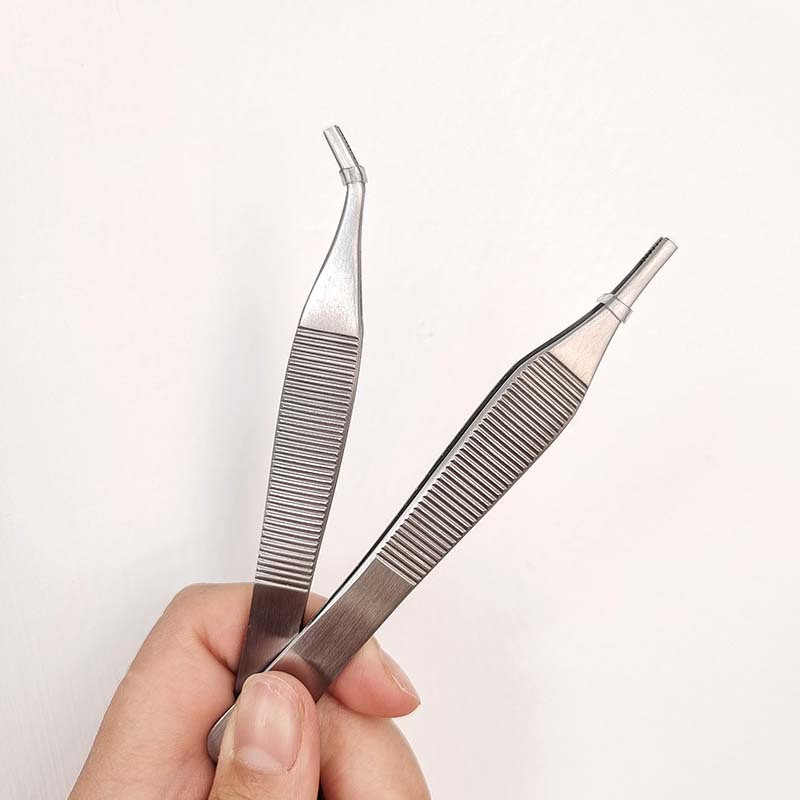 不锈钢眼科显微镊 双眼皮整形工具脂肪镊 弯头 直头