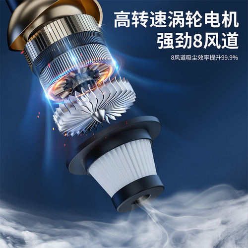 Car-mounted separate wireless charging handheld mini vacuum cleaner for home use, multifunctional portable high-power vacuum cleaner