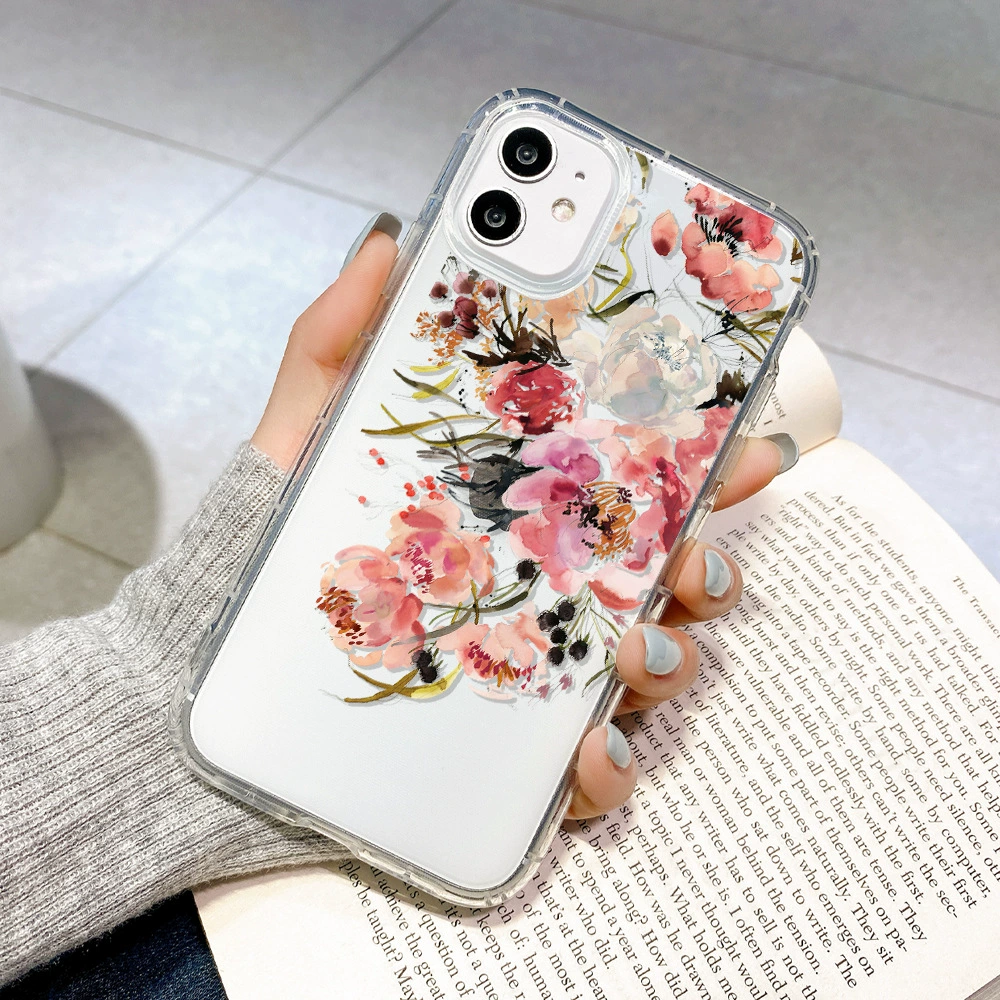 Apple, совместимый мягкий каблук, покрашенный iphone12 pro, защита от падений