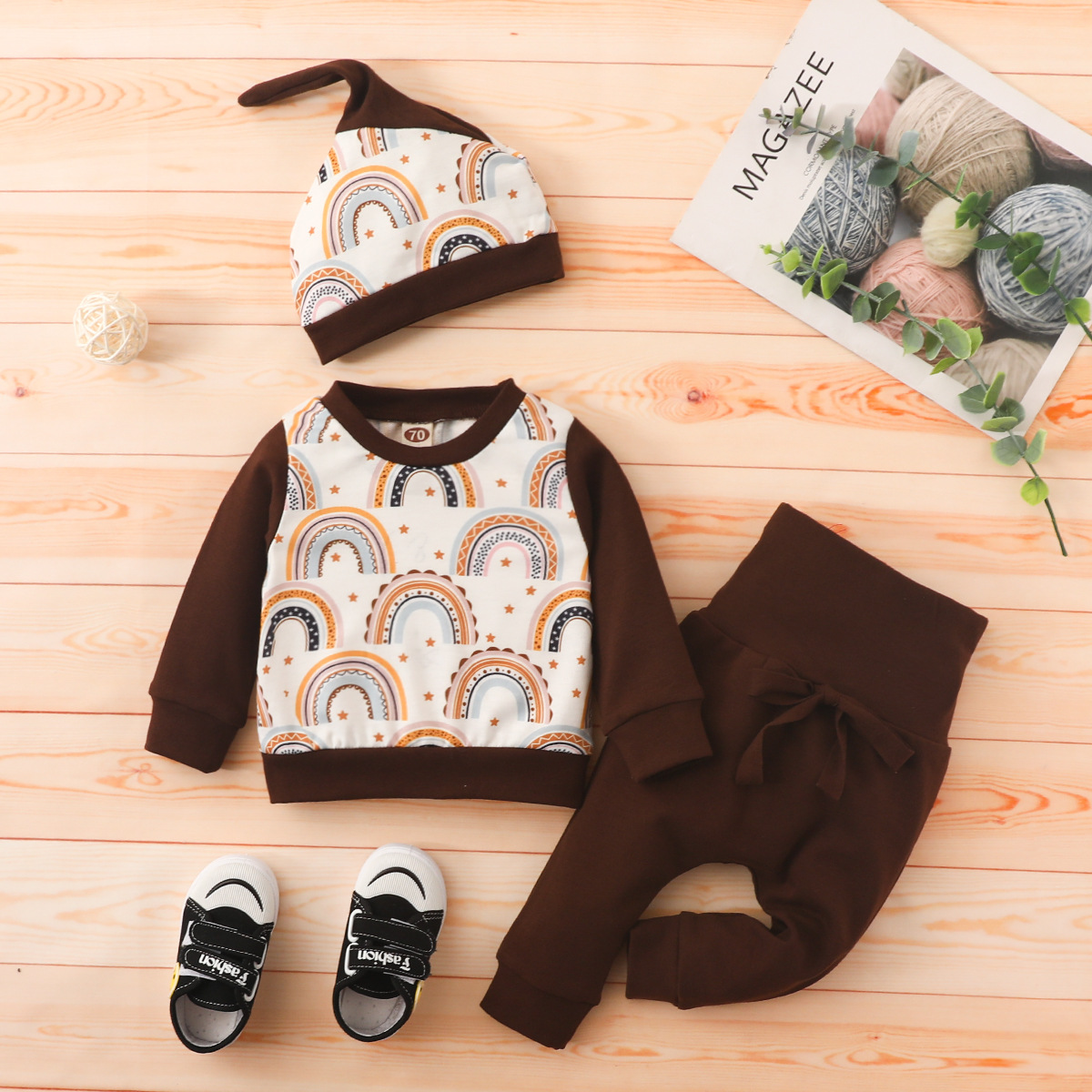 Fashion Cartoon Cotton Baby Clothing Sets display picture 2