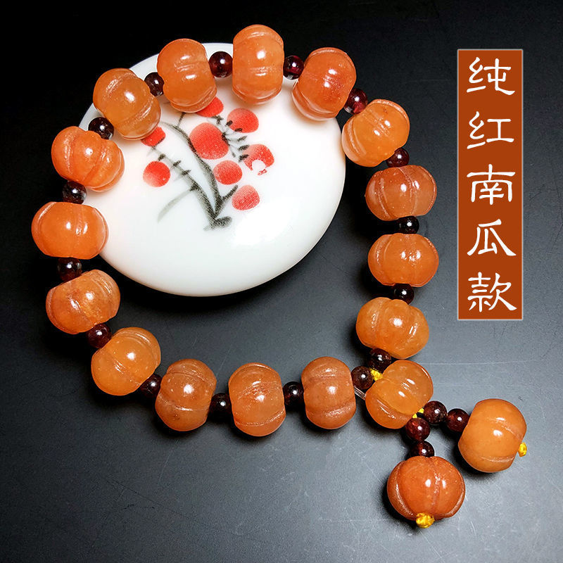 智贝SKU图_10新疆和田玉金丝玉戈壁玉五彩纯红色宝石光冰